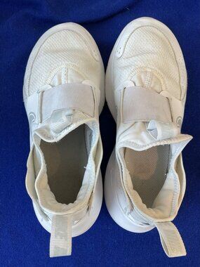 Nike Flex Runner White/White Kids Youth 5Y Slip On Sneakers SHOES